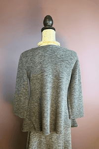 3/4 Aline Boatneck Top (Dark Seal)