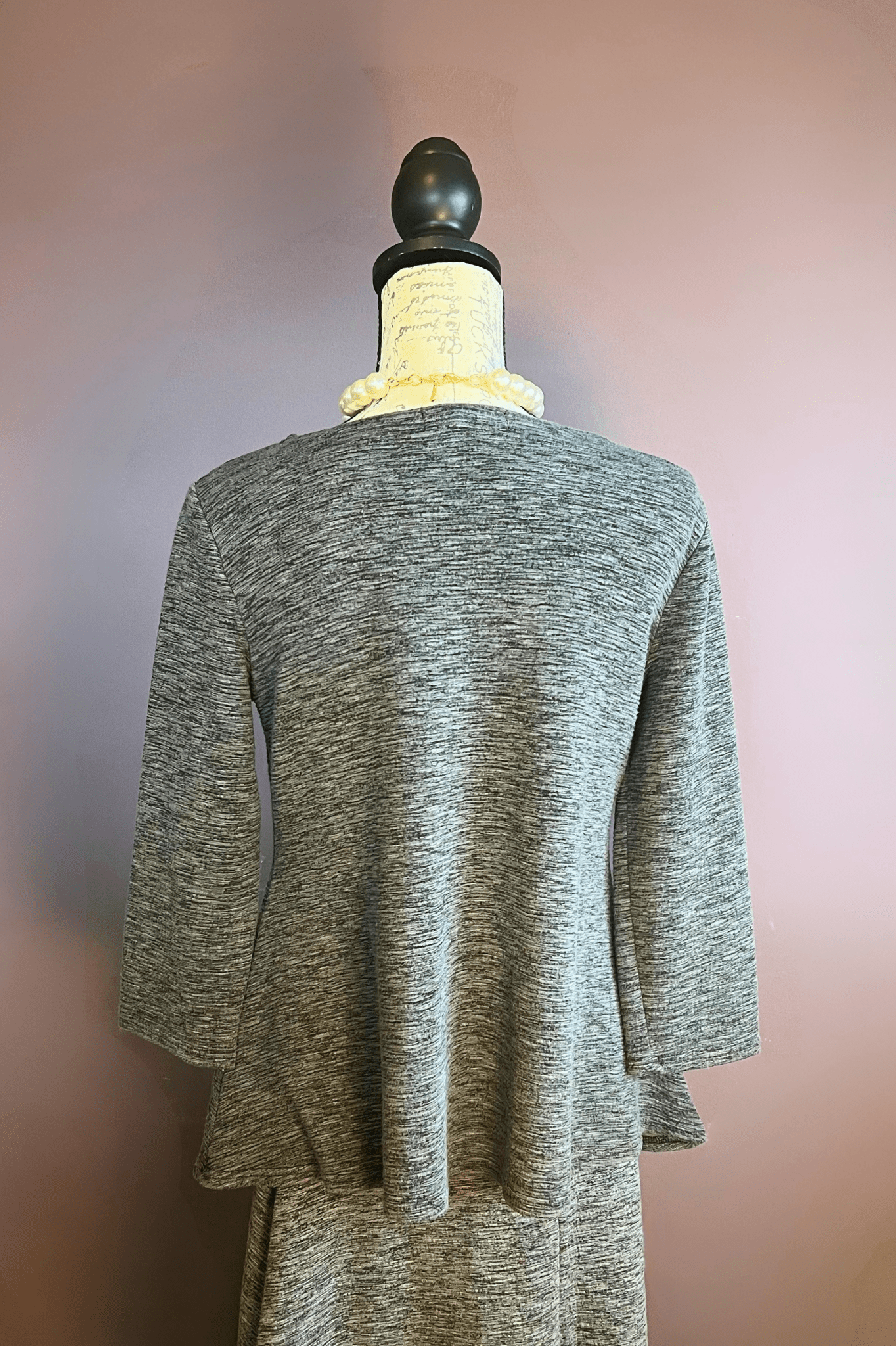 3/4 Aline Boatneck Top (Dark Seal)