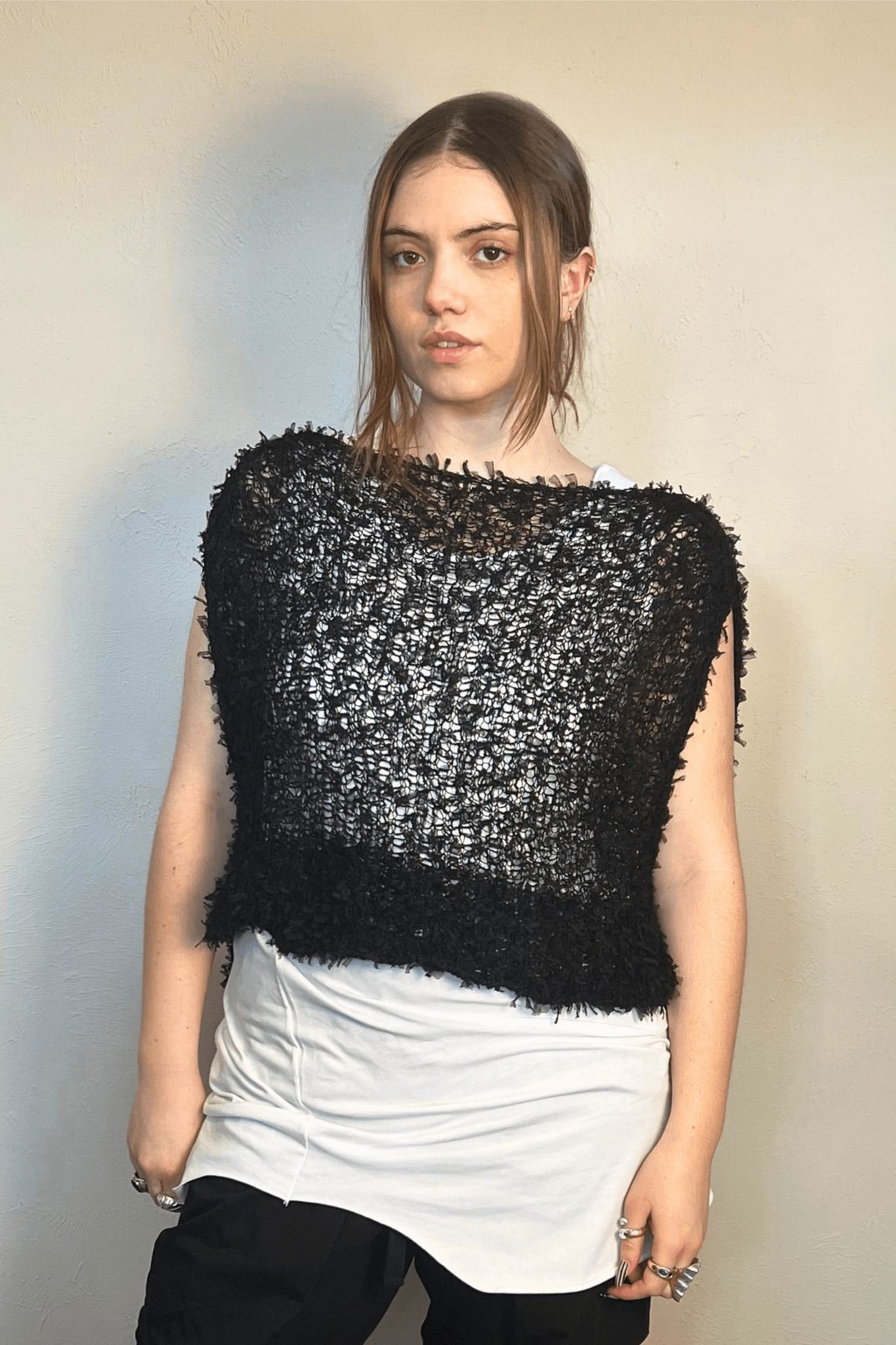 Sheer Knit Topper