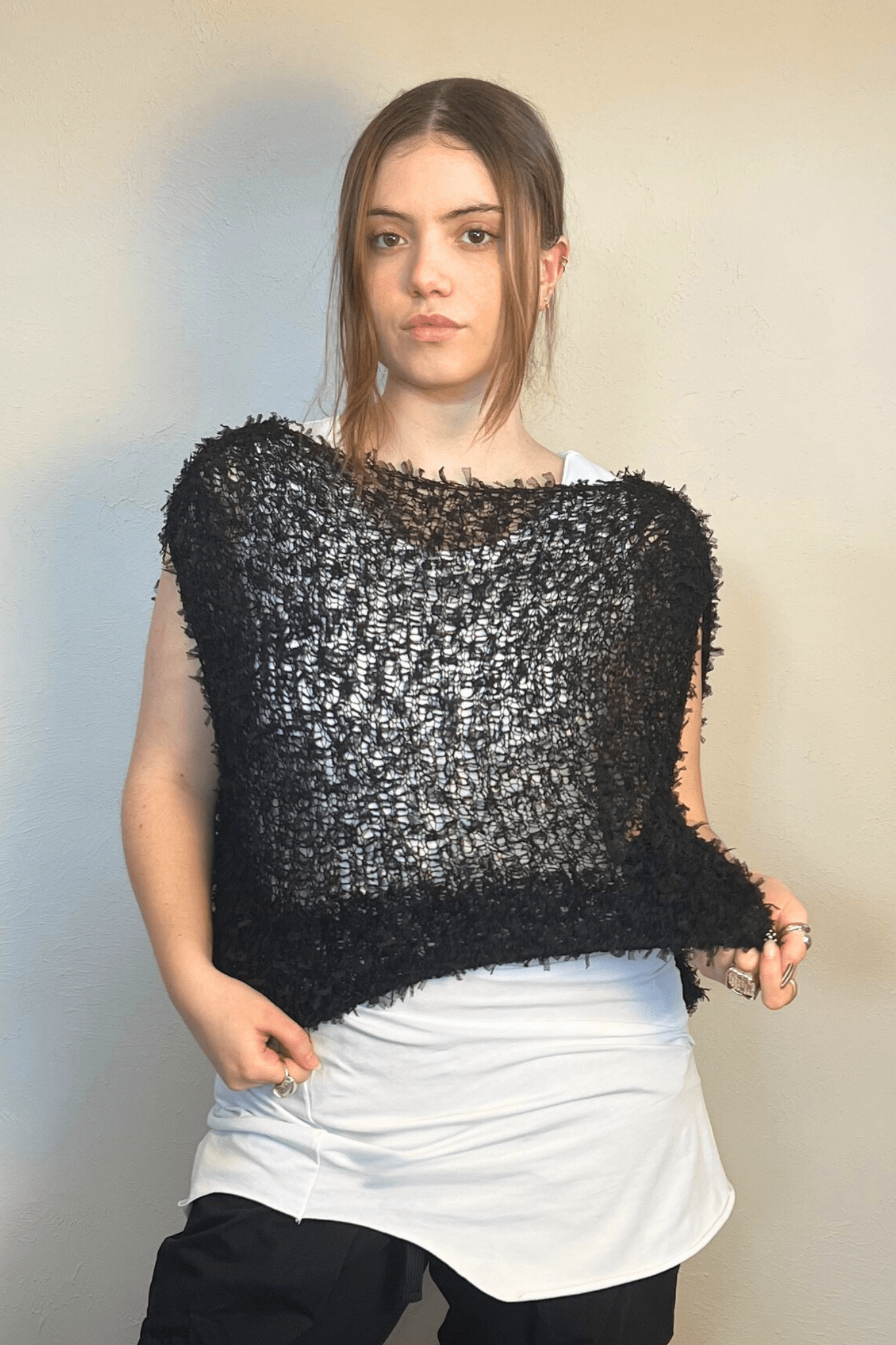 Sheer Knit Topper