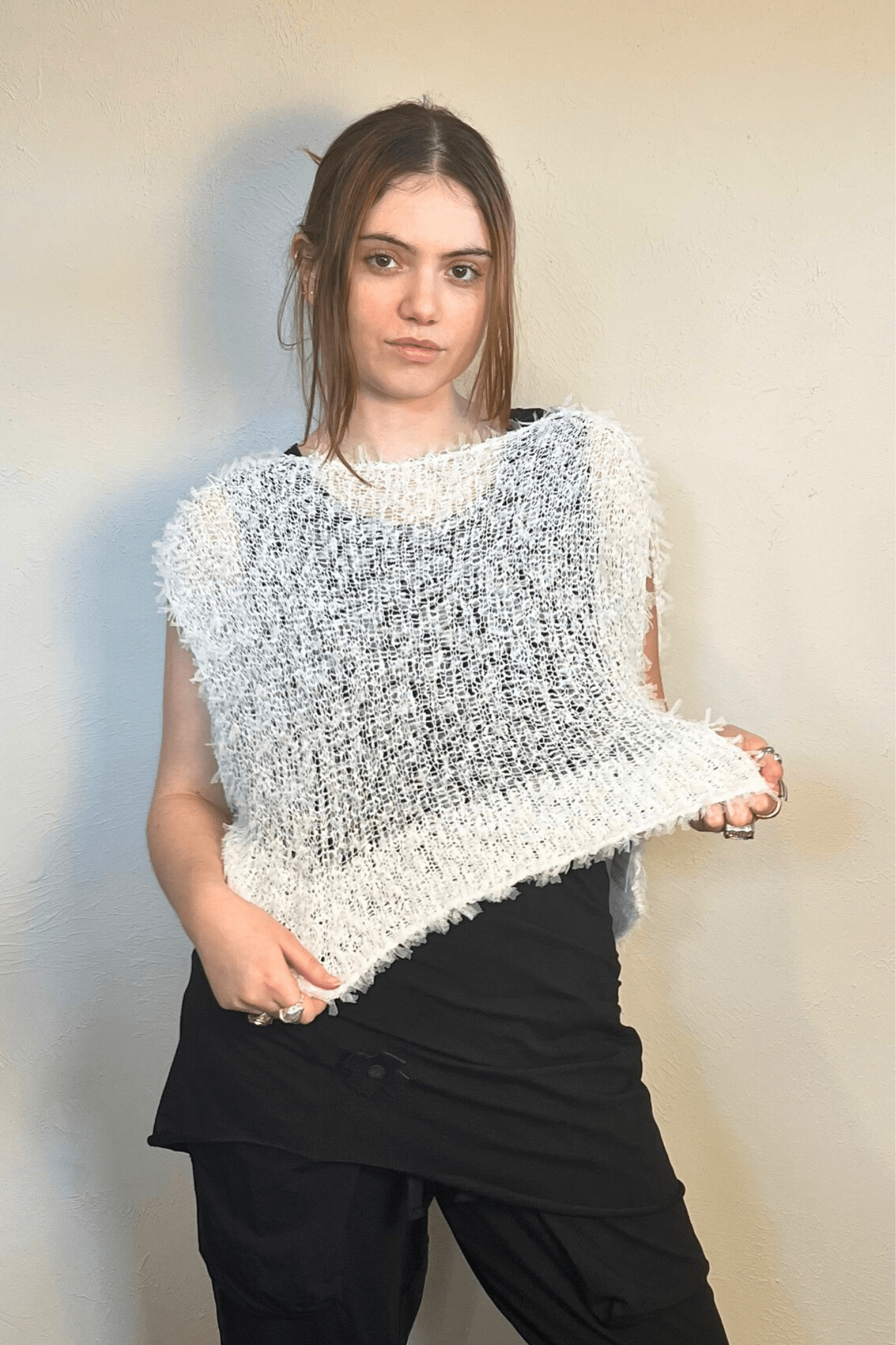 Sheer Knit Topper