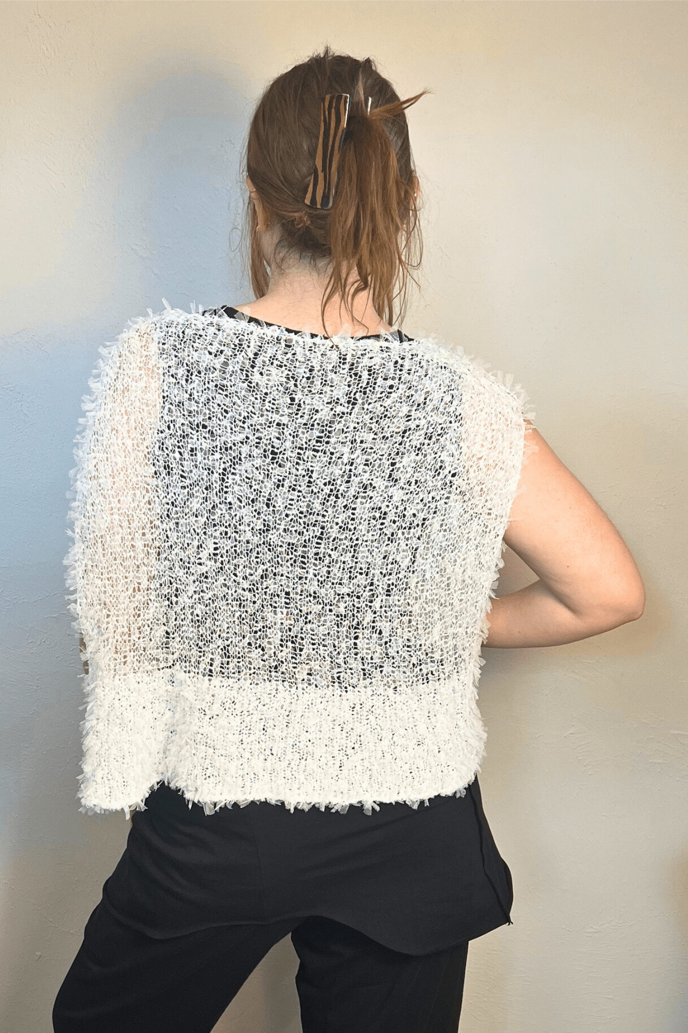 Sheer Knit Topper