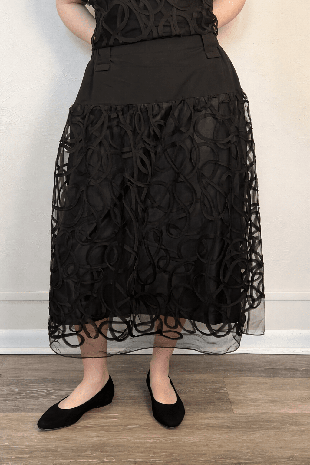 Mesh Panel Skirt