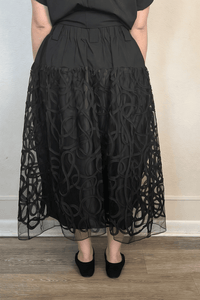 Mesh Panel Skirt
