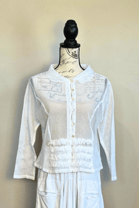 Sheer Tiered Hem Jacket