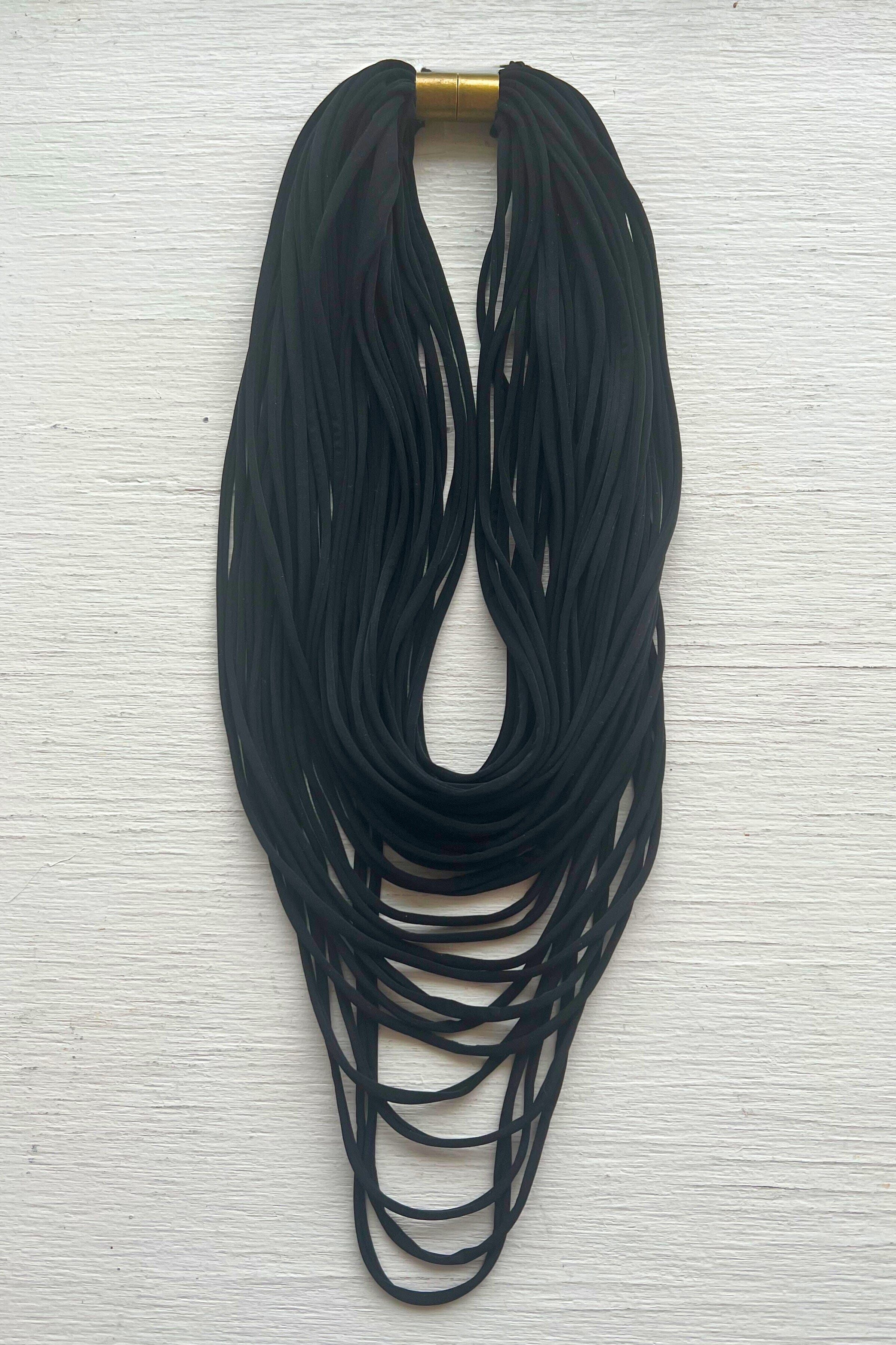 Short Multi-Strand Solid Necklace