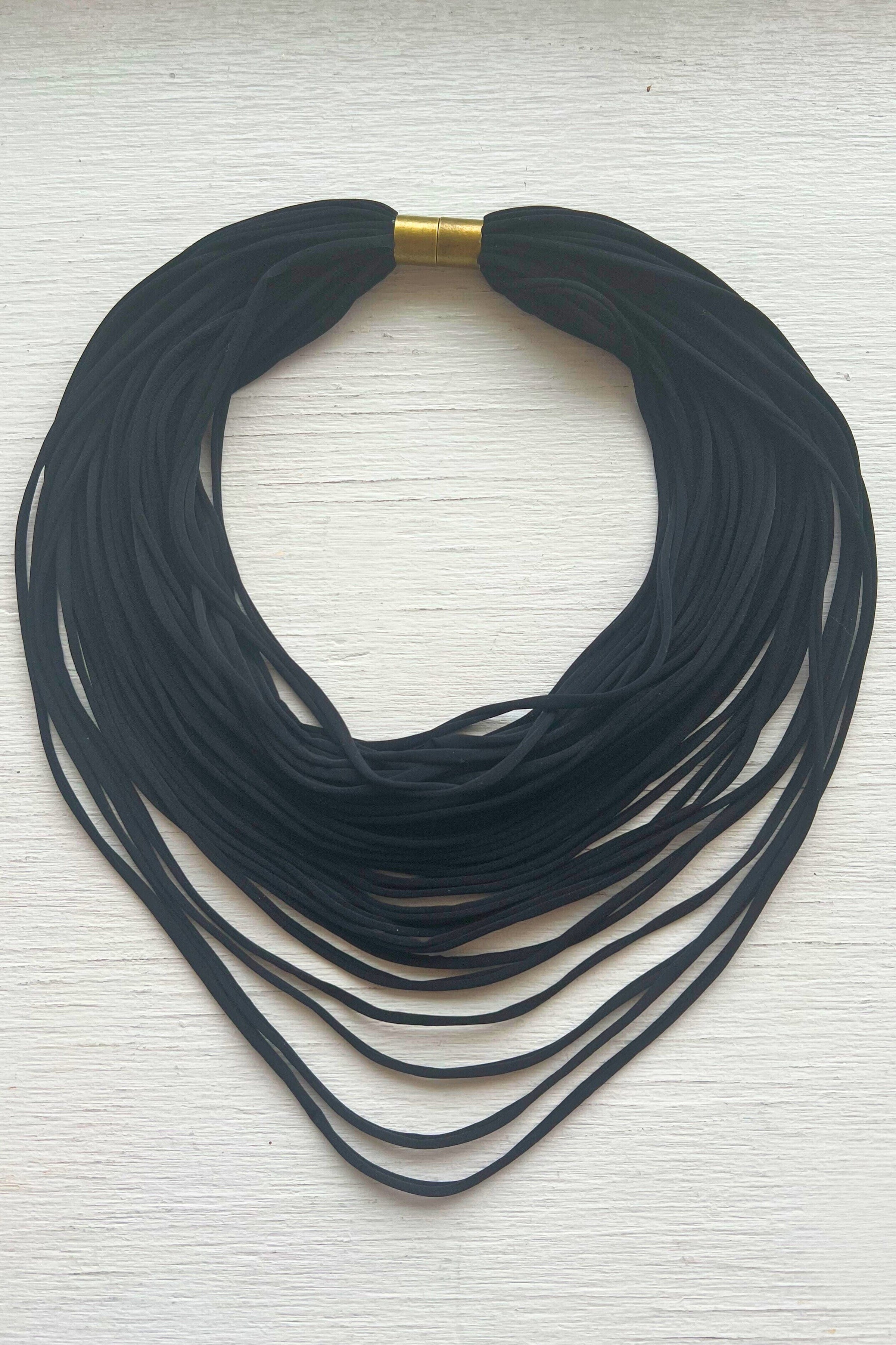 Short Multi-Strand Solid Necklace