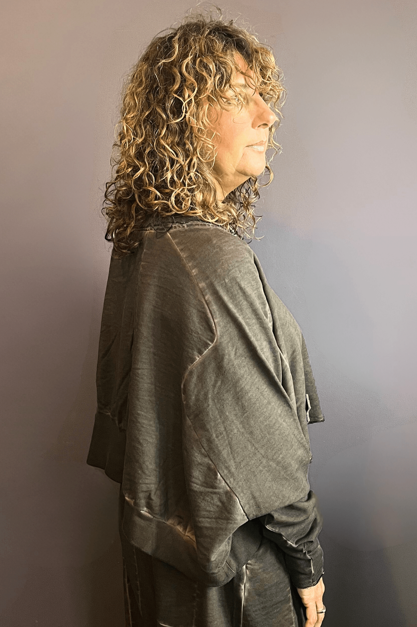 The Wide ShortShort Sweatshirt (Chocolate)