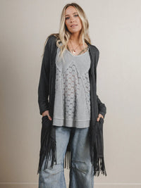 Showstopper Fringe Cardigan