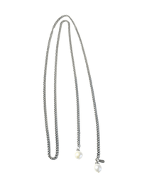Pearl Wrap Necklace (Silver)
