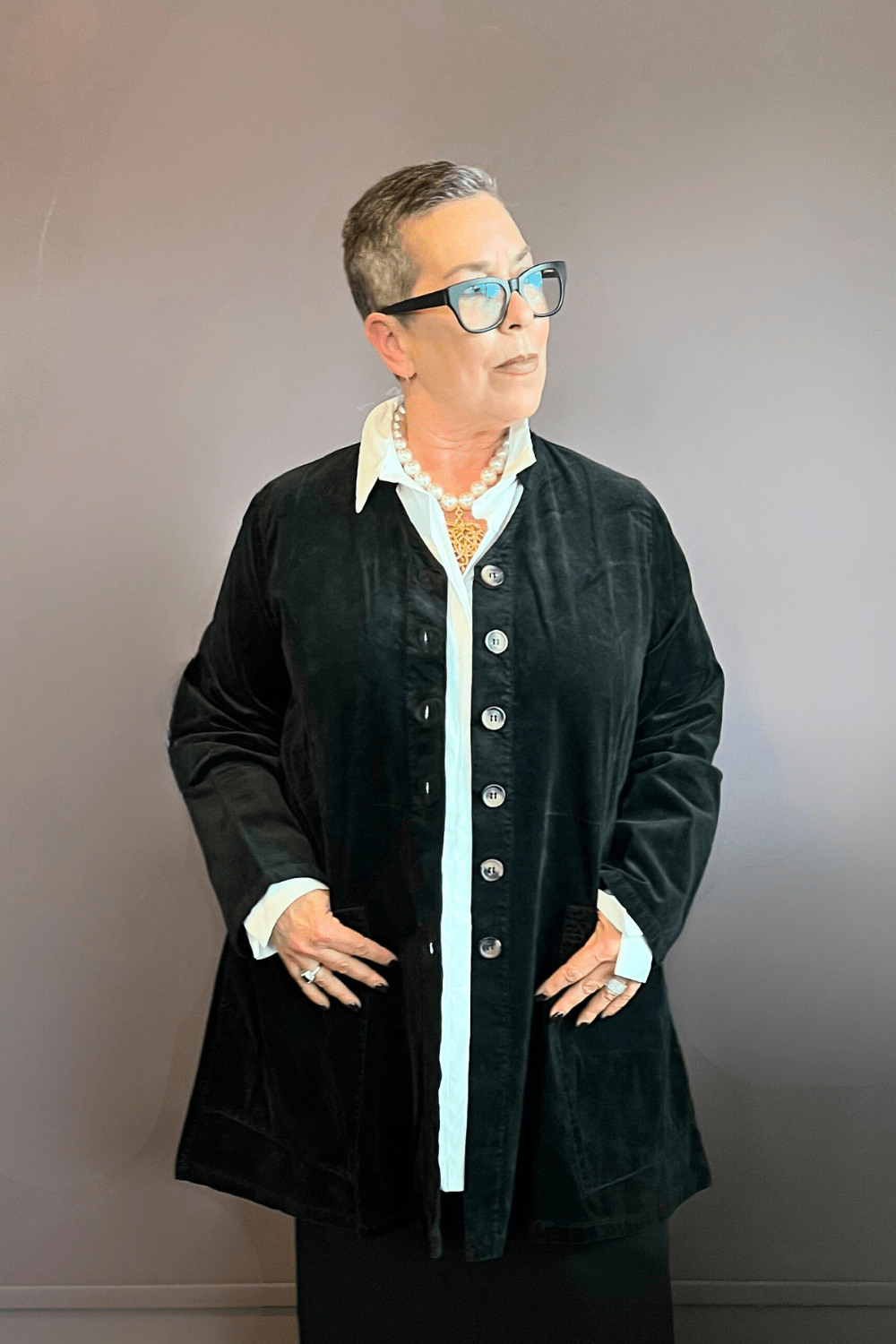 Single Pleat Swing Jacket