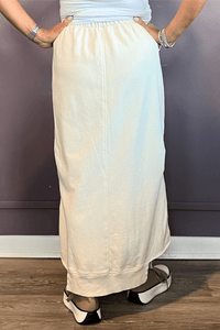 Cream Two Pocket Skirt