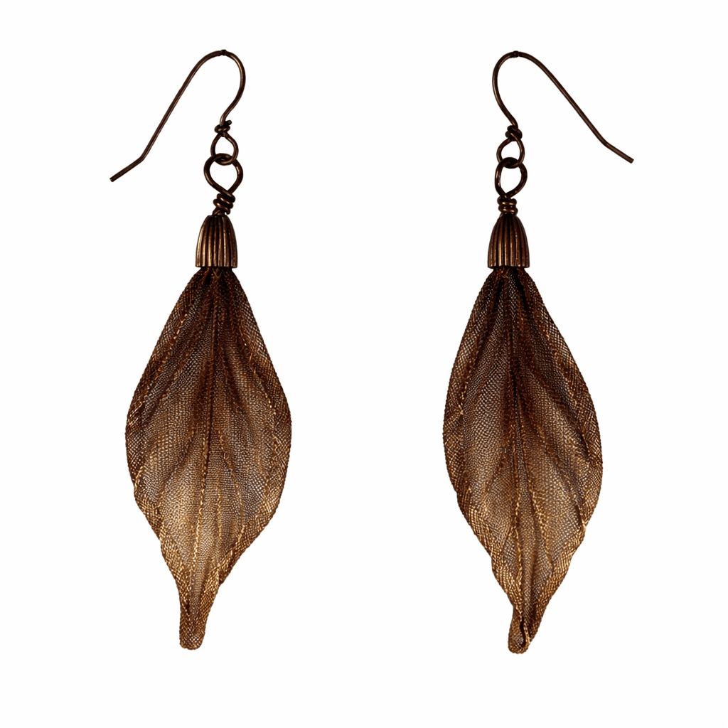 Small Poppy Leaf Earring
