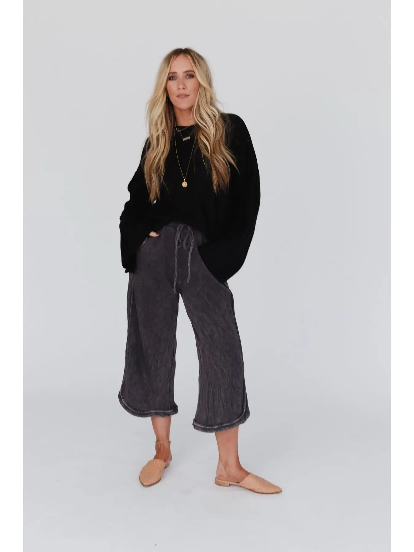 So Comfy Wide Leg Crop Pant