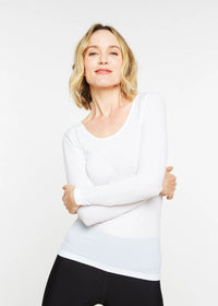 Solid Scoop Neck Top