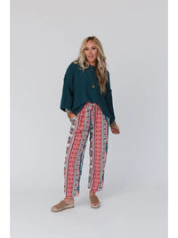 Staycation Wide-Leg Drawstring Pant