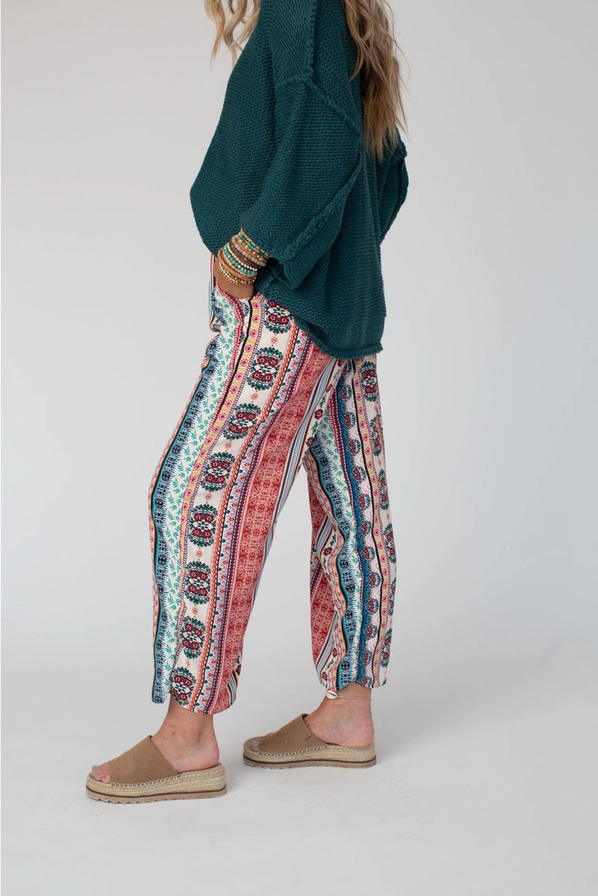 Staycation Wide-Leg Drawstring Pant