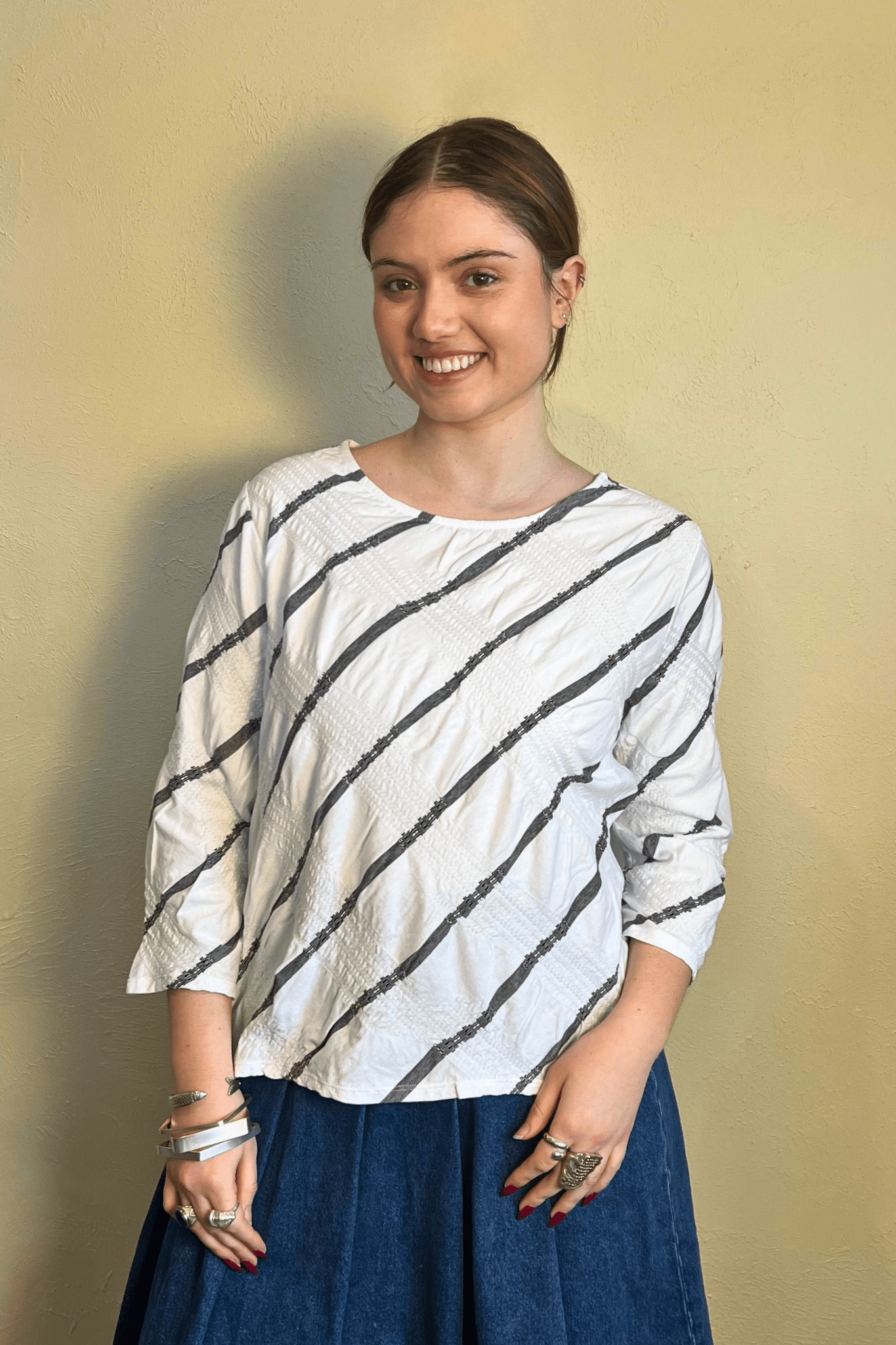 Stripe A Pose Pullover