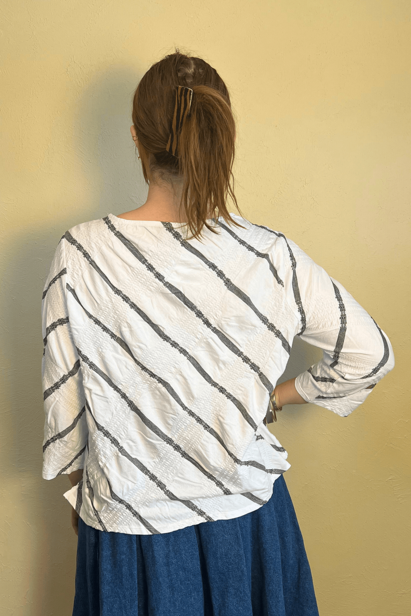 Stripe A Pose Pullover