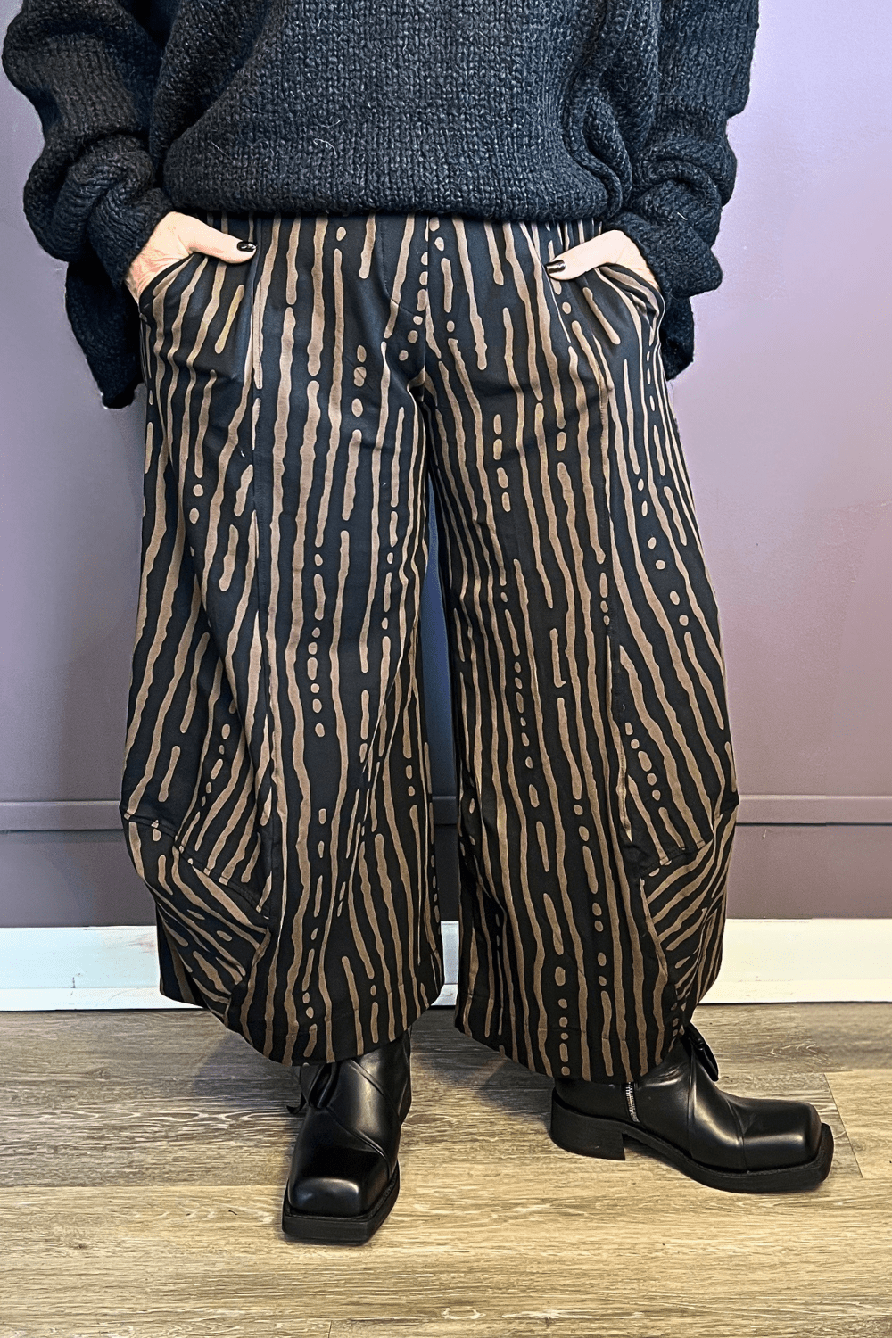 Stripe Balloon Trousers