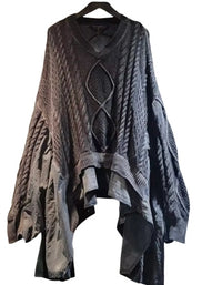 Sweater Top with Asymmetrical Trim