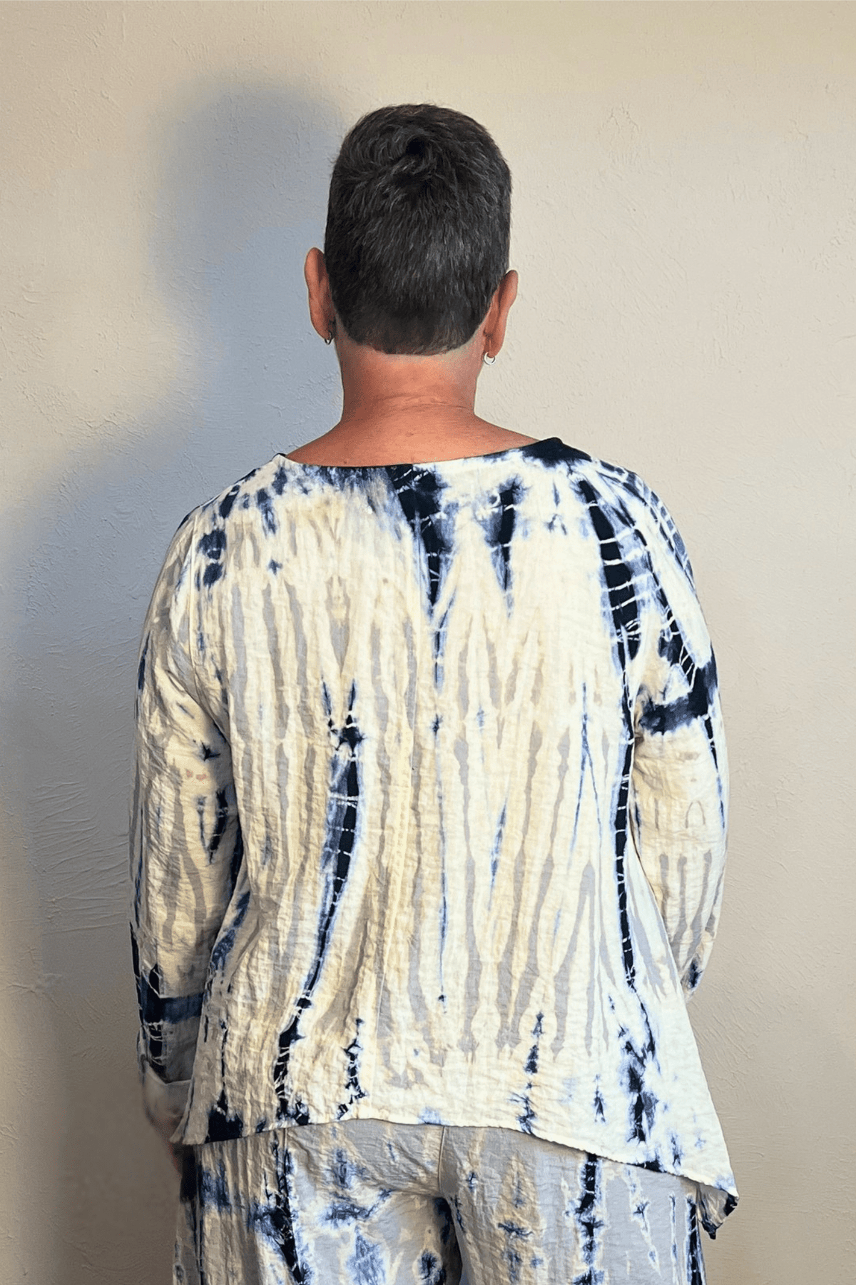 Tie-Dye Asymmetrical Topper