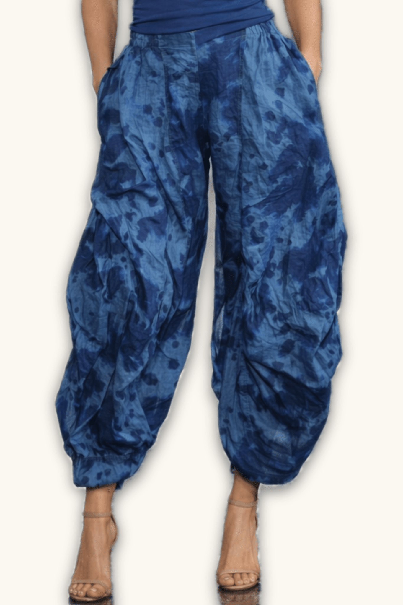 Linen Tie Dye Baggy Pant