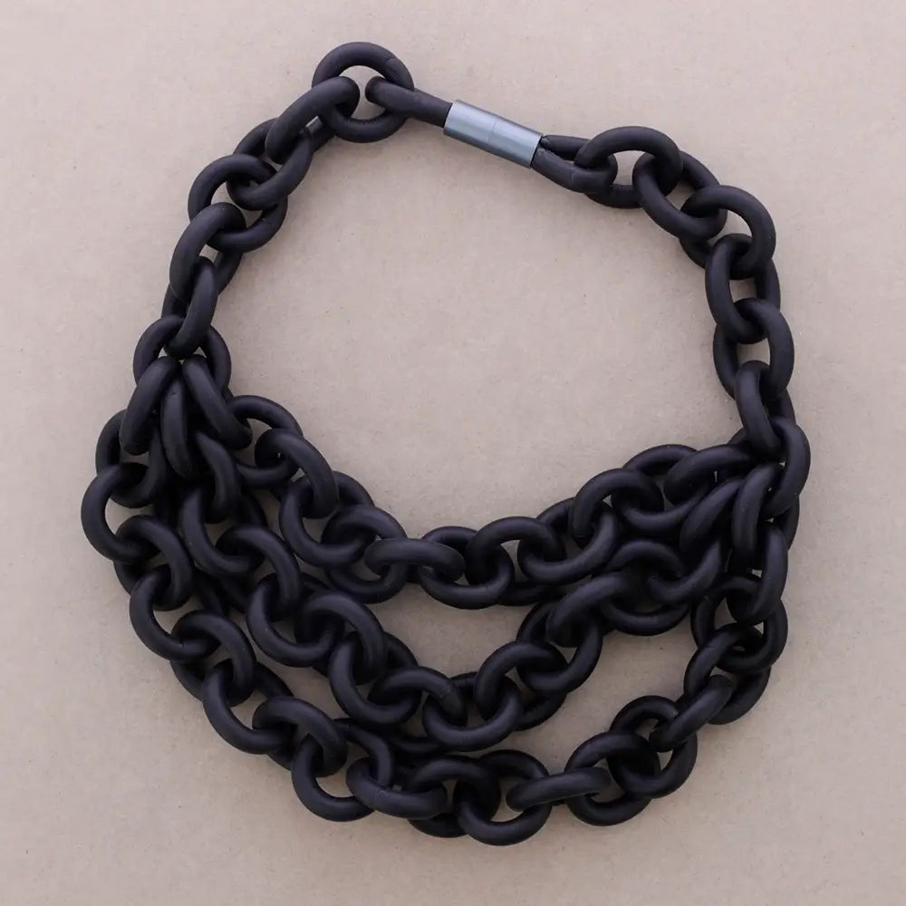 Triple Link Rubber Choker