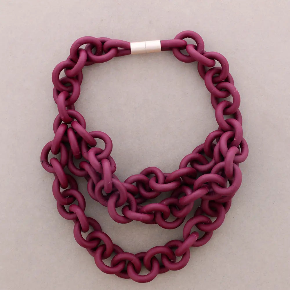 Triple Link Rubber Choker