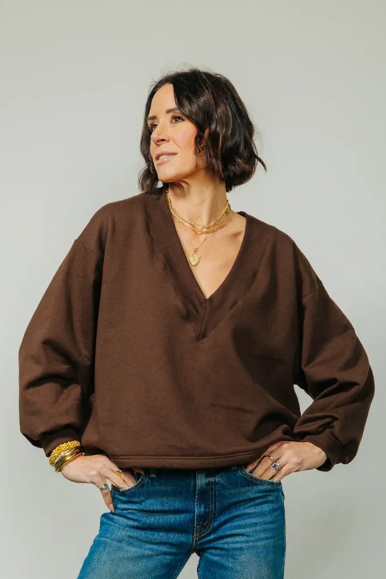 Chocolate Tucker Sweatshirt