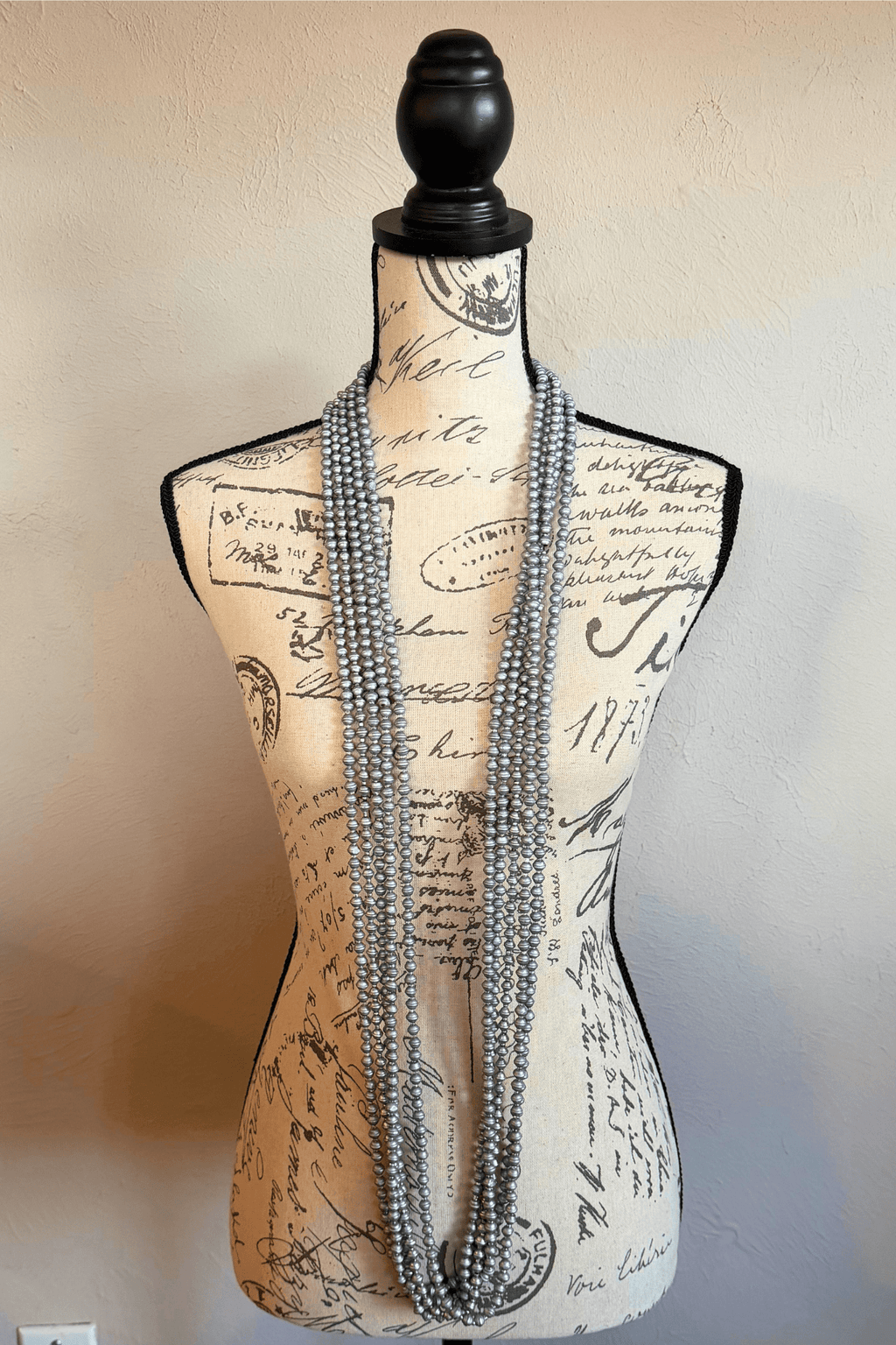 Jianhui 5 Strand UFO Bead Necklace styled in Gold, Silver, and Autumn