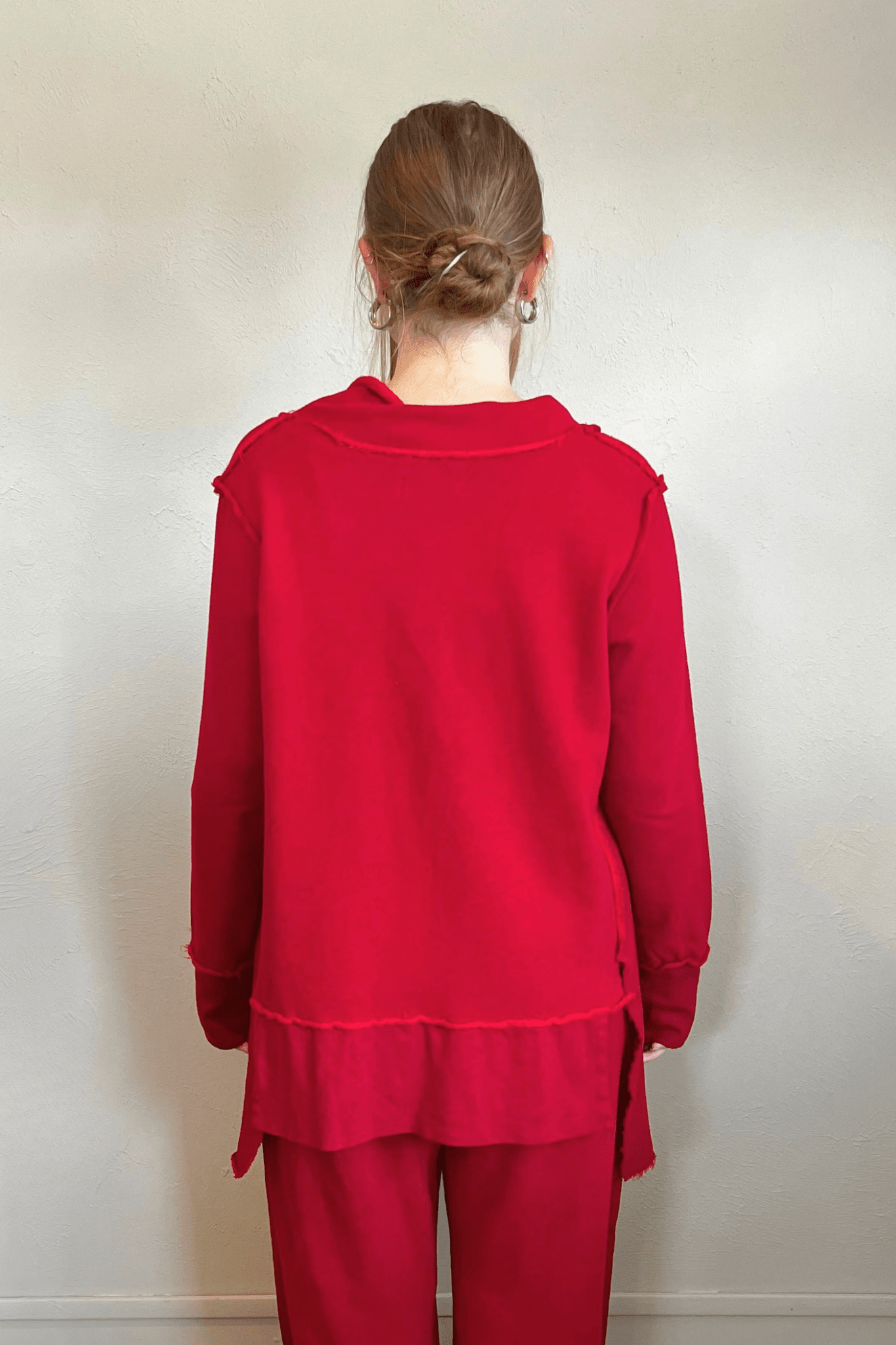 Terry V-Neck Top