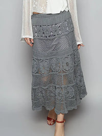 Varied Stitch Crochet Skirt