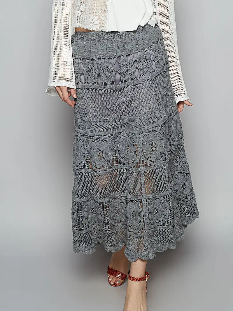 Varied Stitch Crochet Skirt