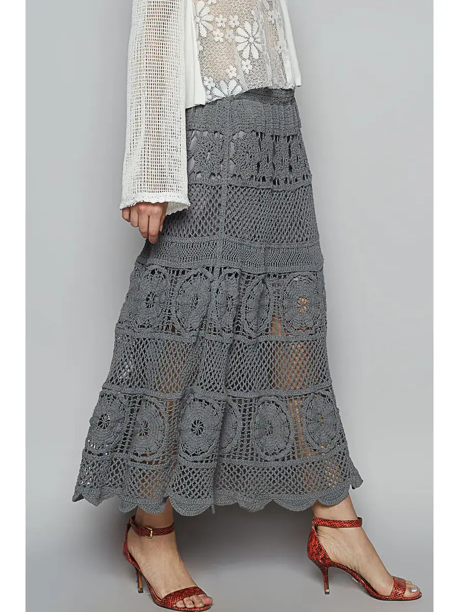 Varied Stitch Crochet Skirt