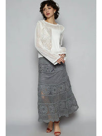 Varied Stitch Crochet Skirt