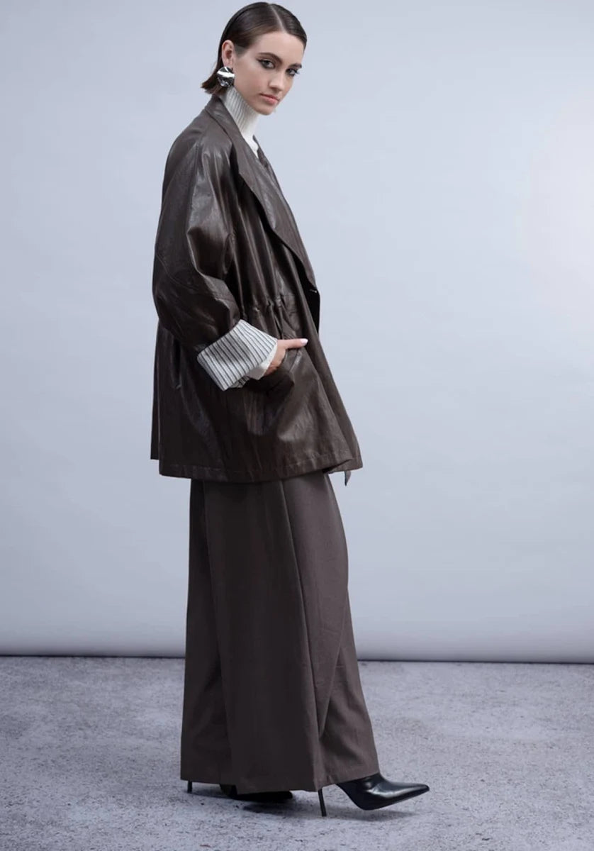 H2011  Vegan Leather Jacket