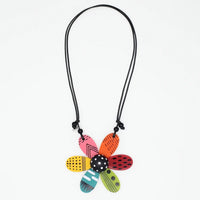 Vibrant Garden Flower Necklace