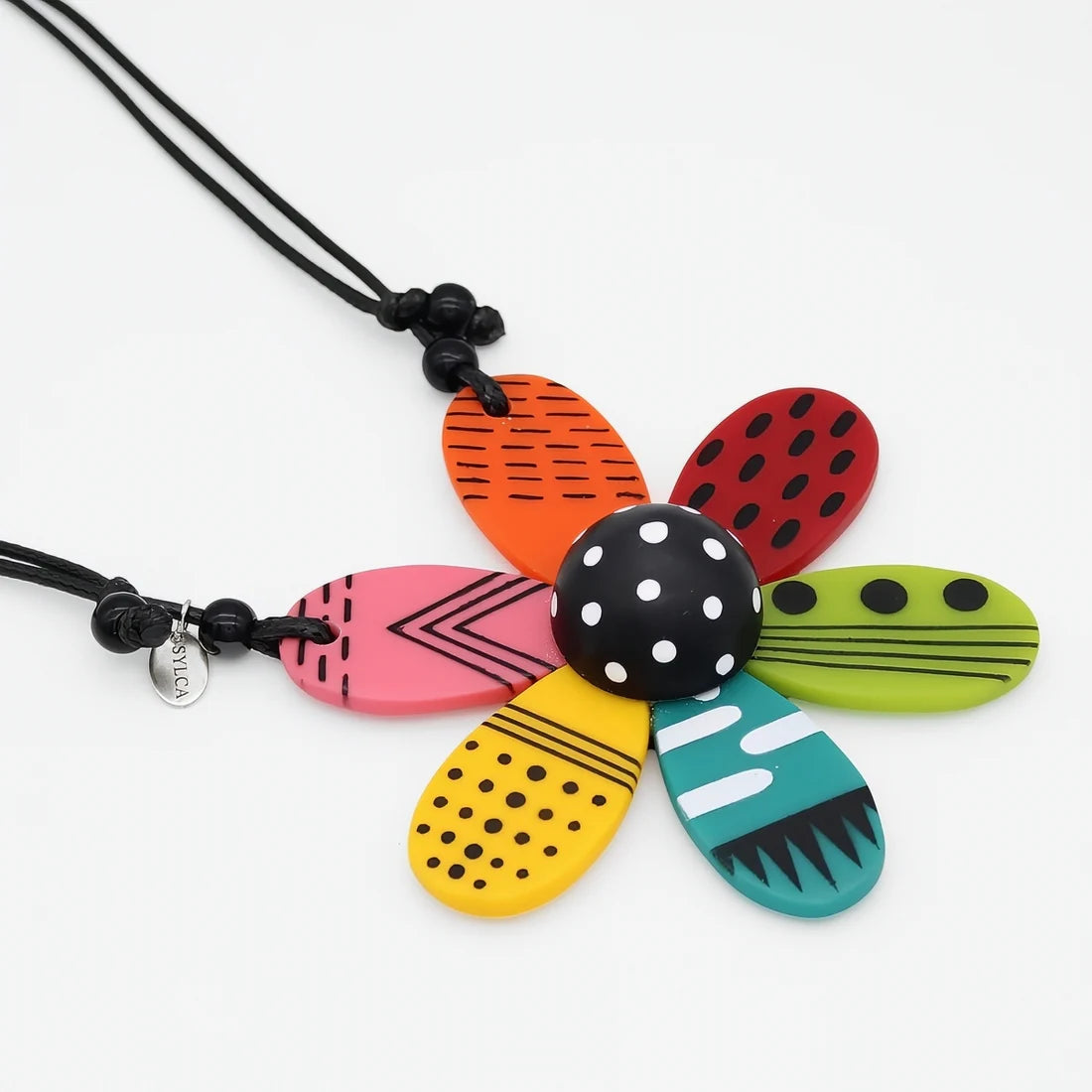 Vibrant Garden Flower Necklace