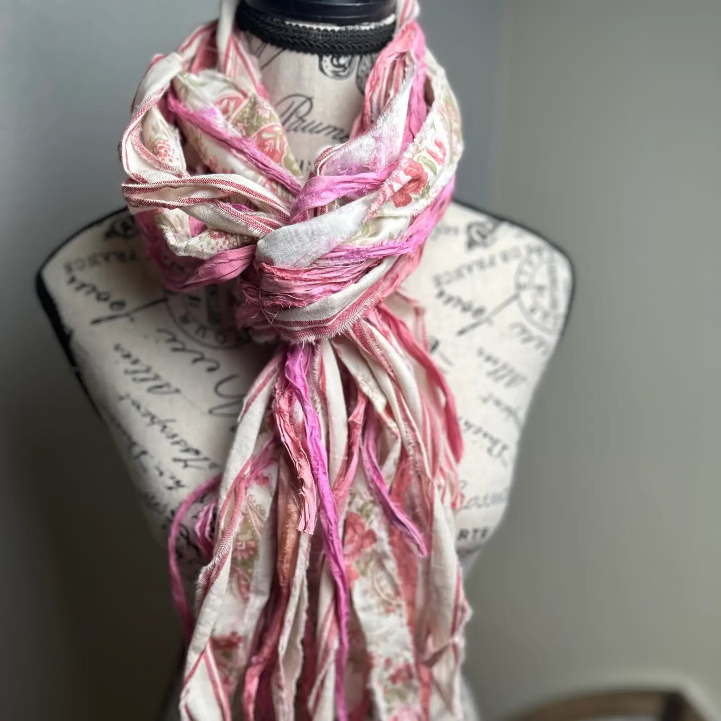 Fringe Scarf - Soft Rose