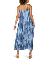 Spaghetti Strap Maxi w/ Pockets (Watercolor)