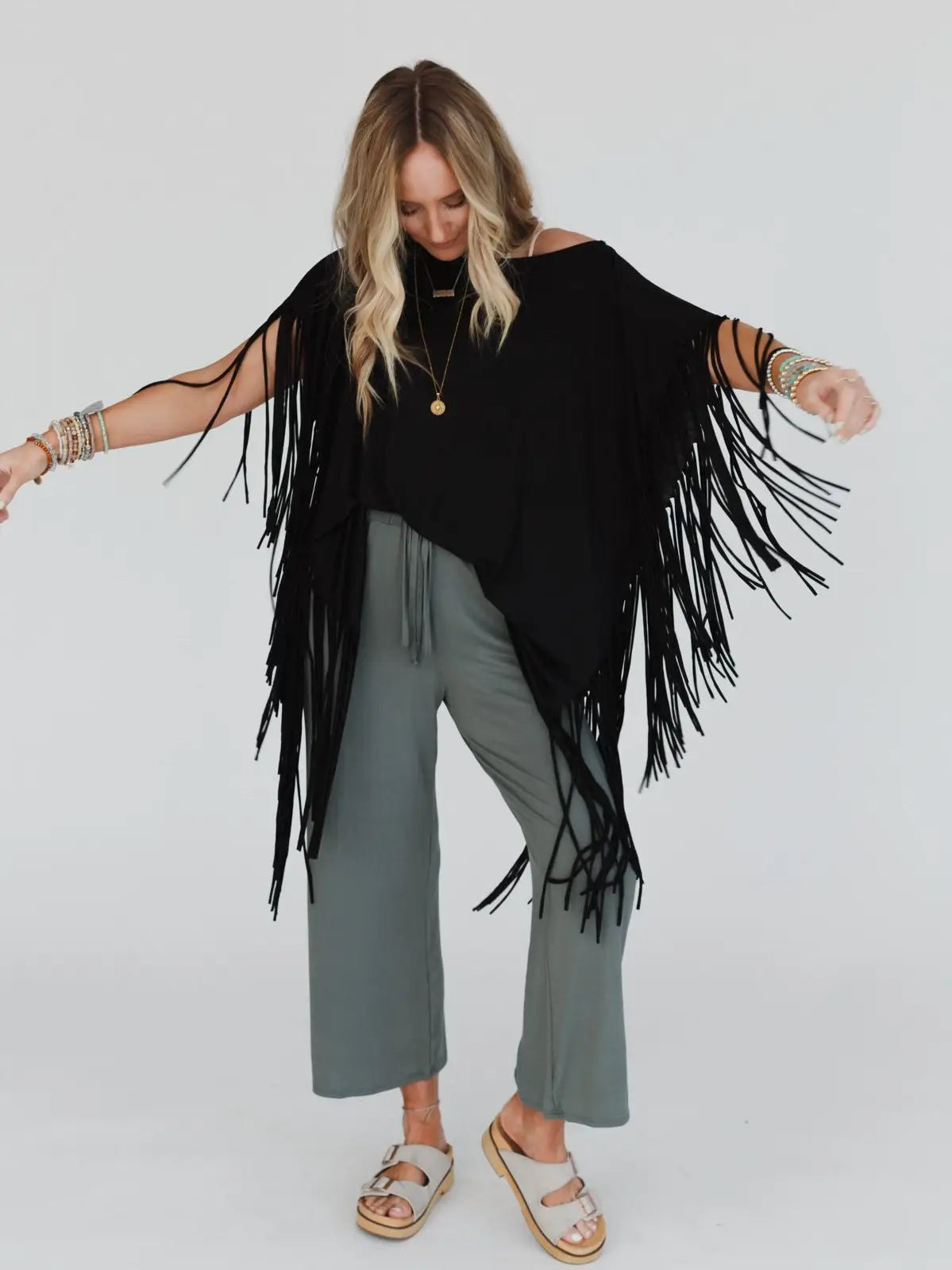 Western Showstopper Fringe Top