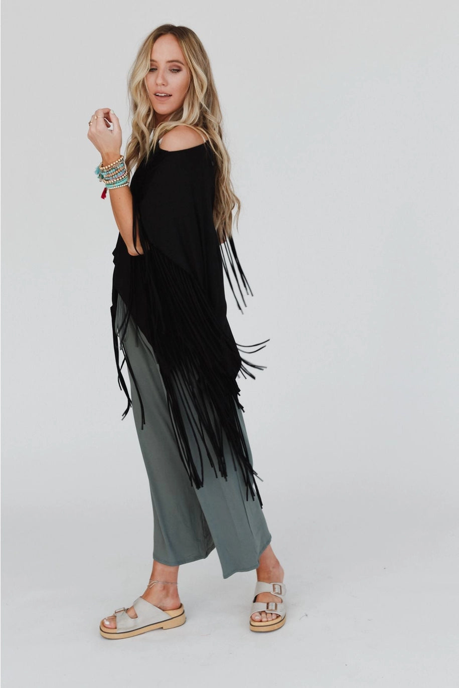Western Showstopper Fringe Top