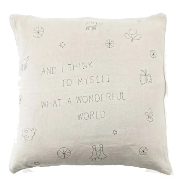 What A Wonderful World Pillow