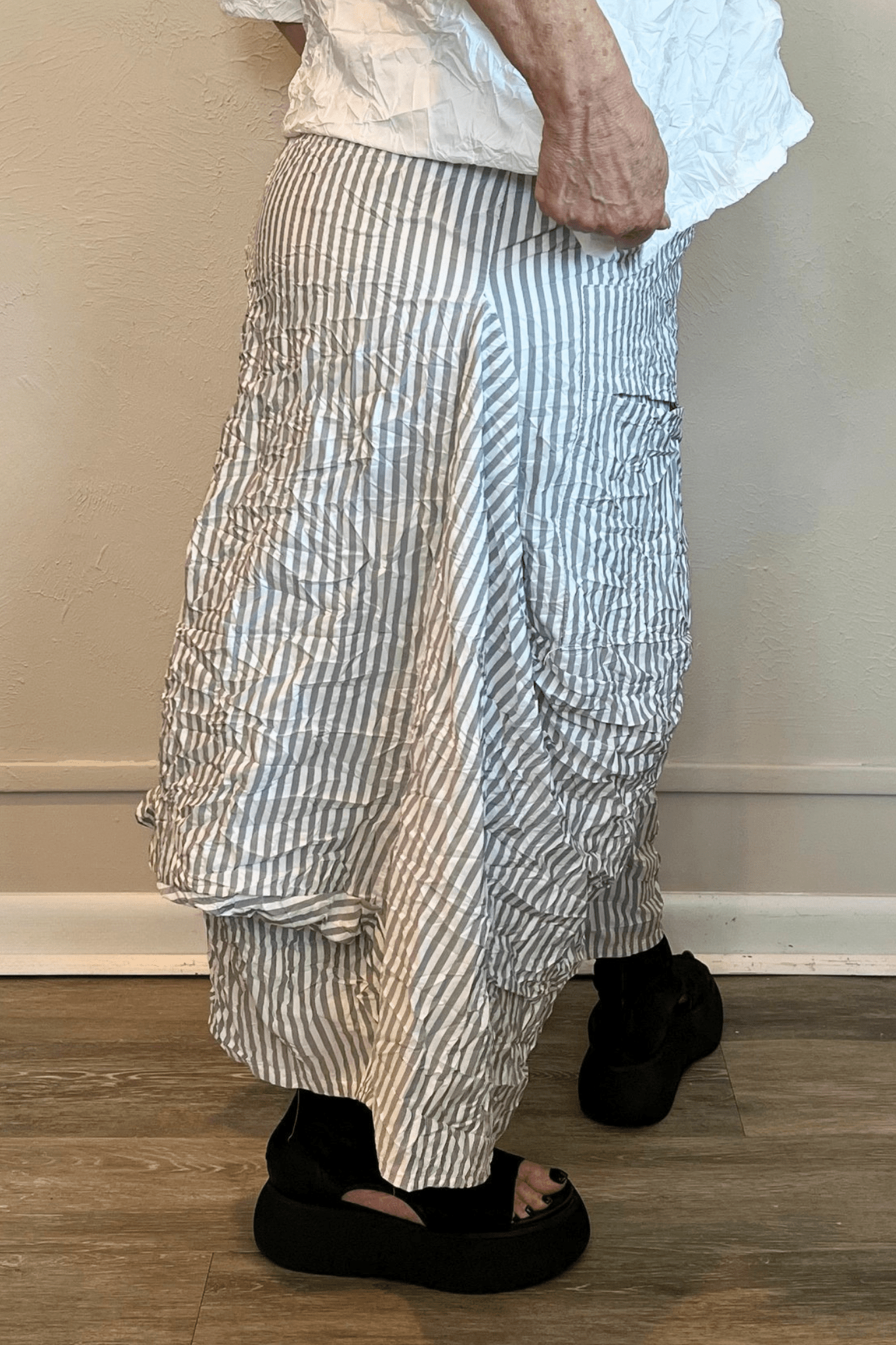 Hanna Pant - White Stripe