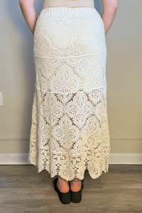 Crochet Knit Varied Pattern Skirt