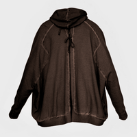 A Wide Short Jacket II (Chocolate)