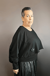 The Wide ShortShort Sweatshirt (Black)