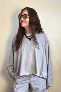 Wideshort Sweatshirt - Cement