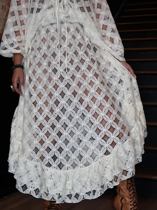 Crochet Wild Rose Skirt